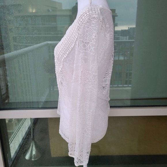 NWT Brixon Ivy Alessandria Crochet Bib Lace Top (Small) - Picture 5 of 8